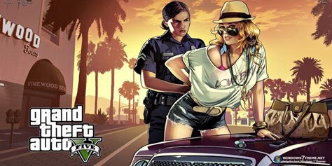 Download Grand Theft Auto V Windows 7 Theme