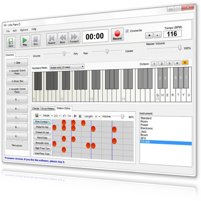 Little Piano - Crie músicas usando um teclado virtual