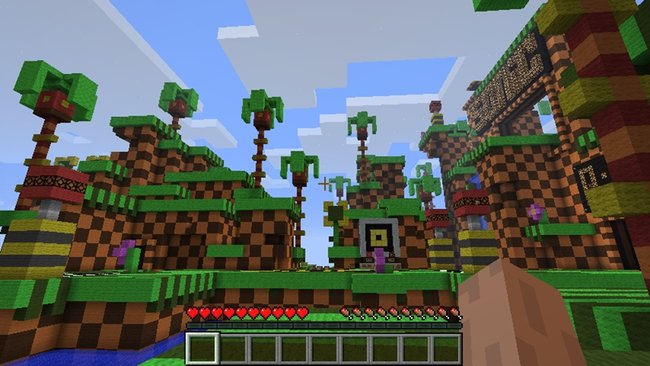 Sonic chega a Minecraft através de conteúdo para download