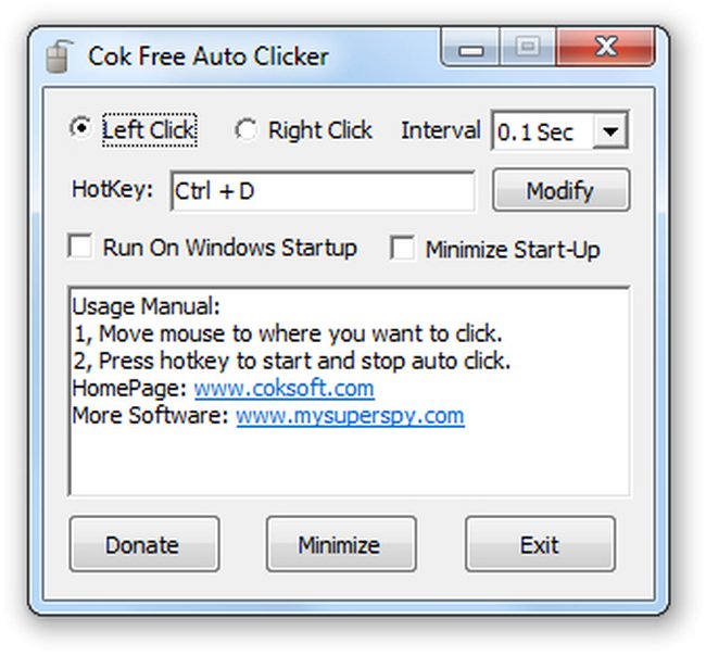 Download Cok Free Auto Clicker