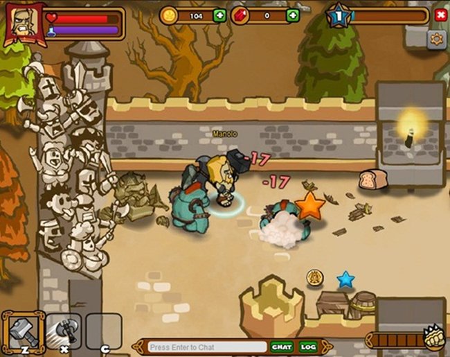 Aplicativos Facebook: Dungeon Rampage,Jogos para Facebook