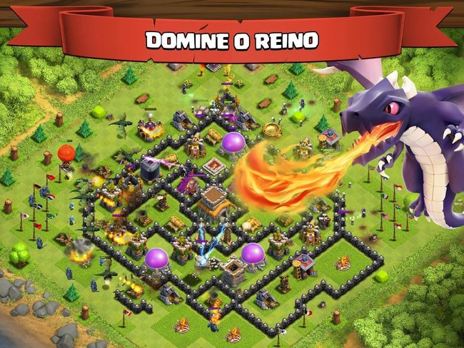 Jogo de estratégia para Android - Clash of Clans