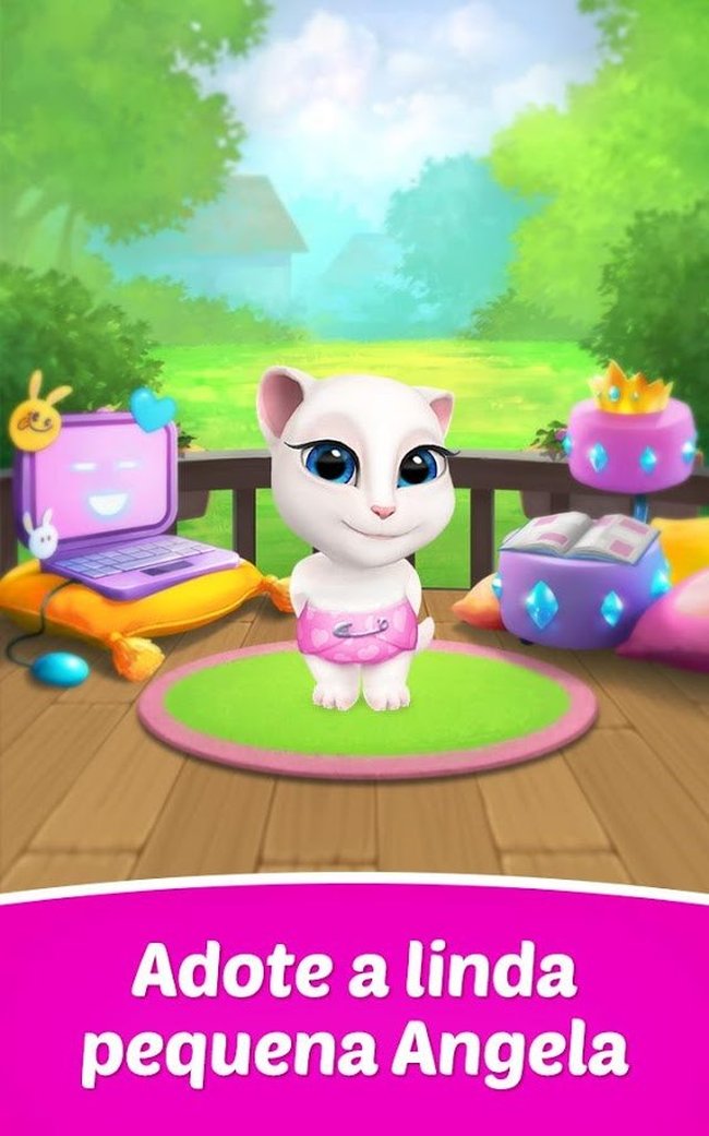 Como baixar o app Talking Angela e brincar com a gatinha falante