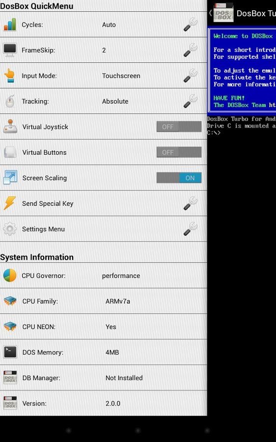 how to use dosbox turbo android