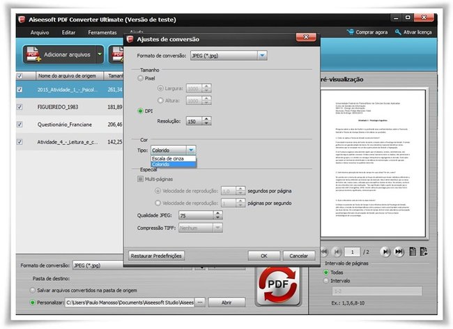 Aiseesoft PDF Converter Ultimate - Imagem 2 do software