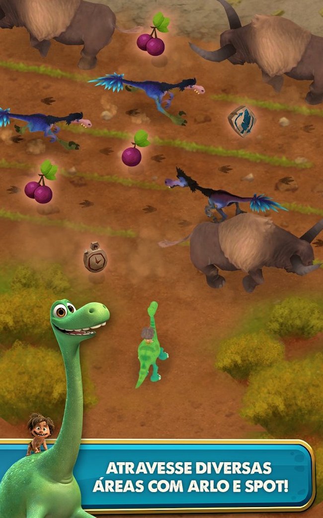 Jogo O Bom Dinossauro : O Desafio Gameplay - Android, Iphones e
