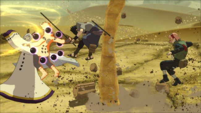 Tela de jogo no Naruto Shippuden: Ultimate Ninja Storm 4