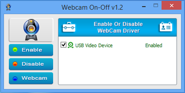 Webcam On-Off