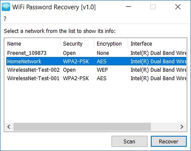 Download WiFi Password Recovery