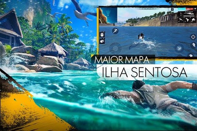 Mapa Ilha Sentosa Free Fire