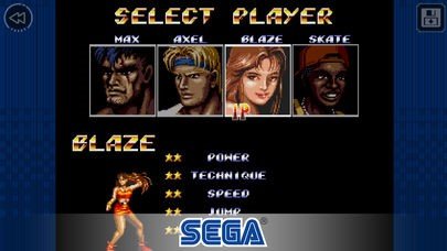 street of rage 2 blaze