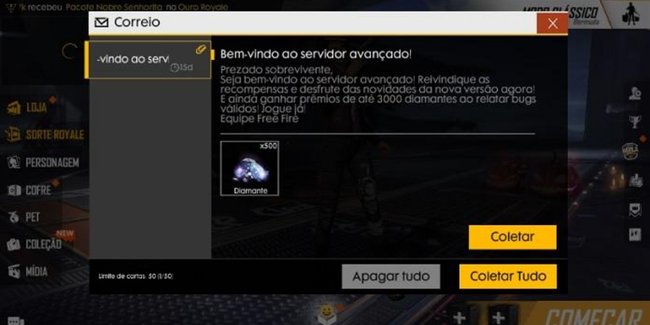 COMO BAIXAR E ENTRAR NO SERVIDOR AVANÇADO DO FREE FIRE ! COMO