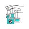 Logo Wordpress - GoDaddy Ícone Logo Wordpress - GoDaddy Ícone