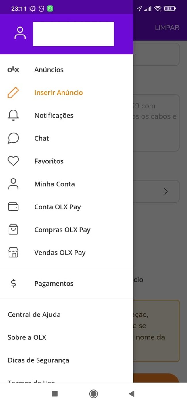 Como baixar o app olx