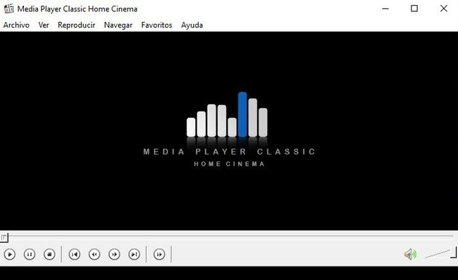 Tela Media Player Classic Home Cinema