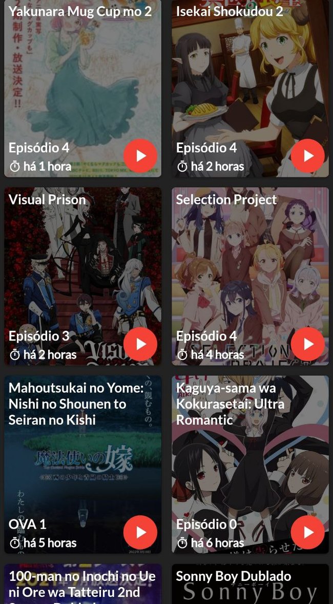 Listas de Animes - Goyabu