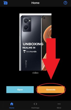 Aperte o botão "Generate" para fazer o download automático do vídeo no Instagram. (Fonte: Baixaki/Reprodução)