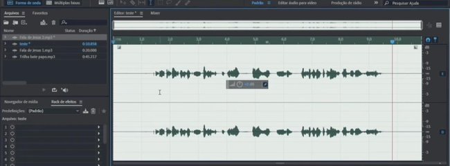 Edição de áudio no Adobe Audition