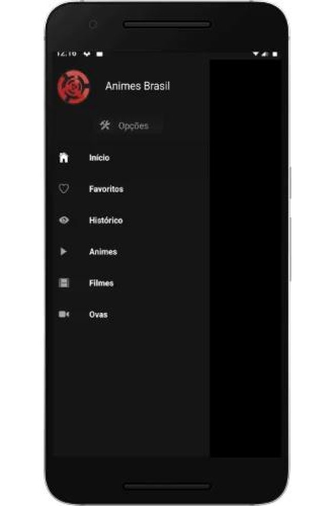 Tela do Animes Brasil