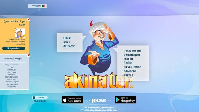 Jogo Akinator