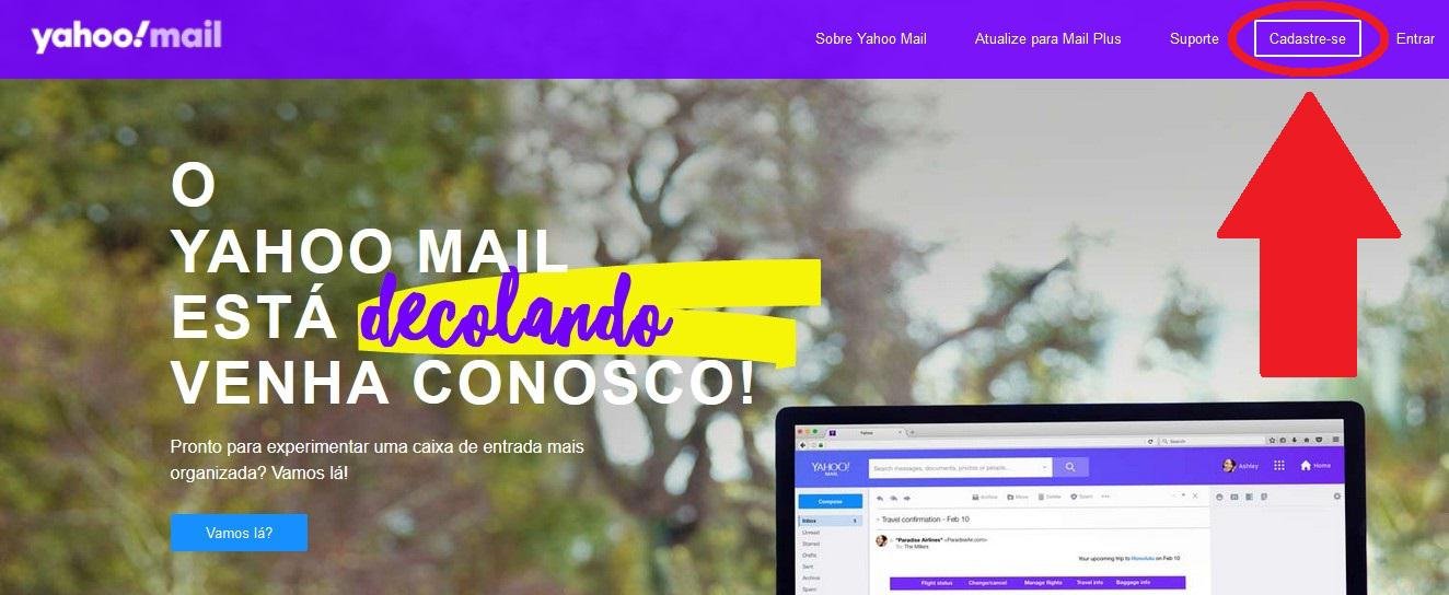 PASSO A PASSO PARA CRIAR UM E MAIL DO YAHOO 