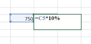 A fórmula serve para calcula a porcentagem de um valor cheio.