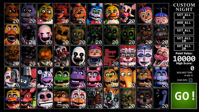 (Fonte: Ultimate Custom Night/Reprodução)