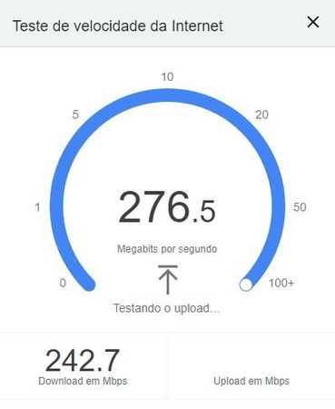 O Teste de Internet do Google é simples de acessar e fácil de usar. (Fonte: Baixaki/Reprodução)