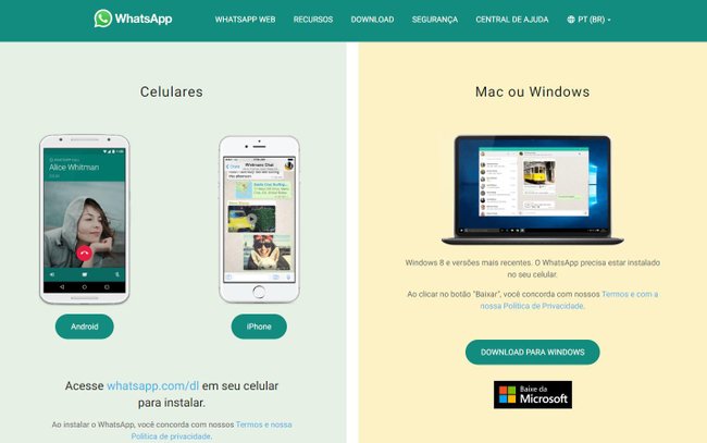 Baixe o WhatsApp para iOS, Mac e PC