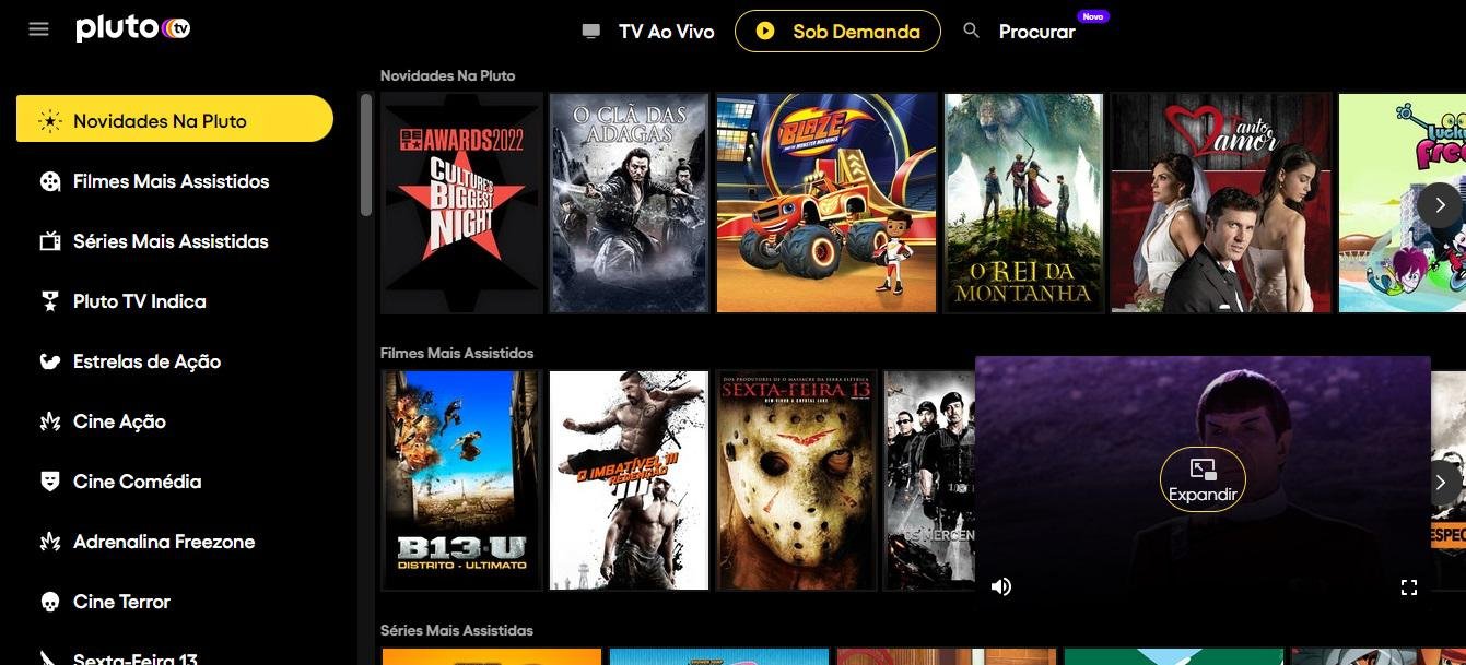 Pluto.TV: como assistir a filmes e séries online de graça no celular