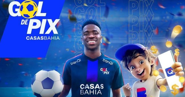 Campanha Gol do Pix Casas Bahia
