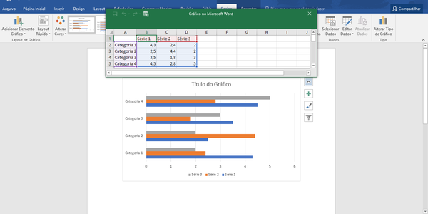 Imagem de: Como fazer gráfico no Word? Veja o passo a passo