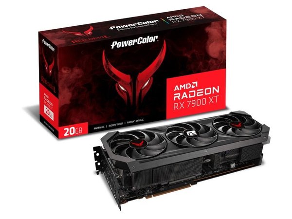 Radeon RX 7900 XTX, da PowerColor. (Fonte: PowerColor / Reprodução)