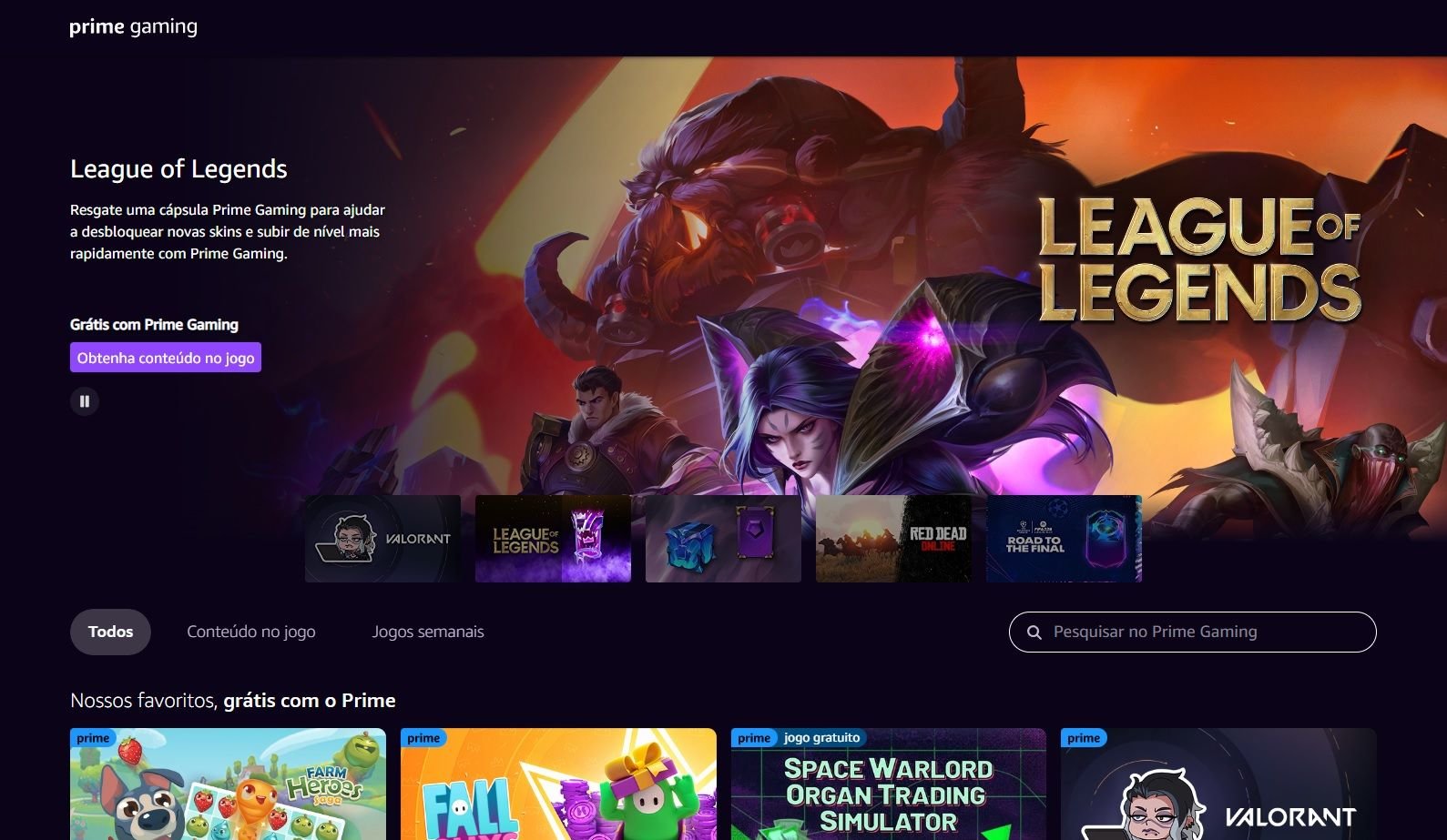 Cápsula League of Legends - Prime Gaming [EXCLUSIVO  PRIME