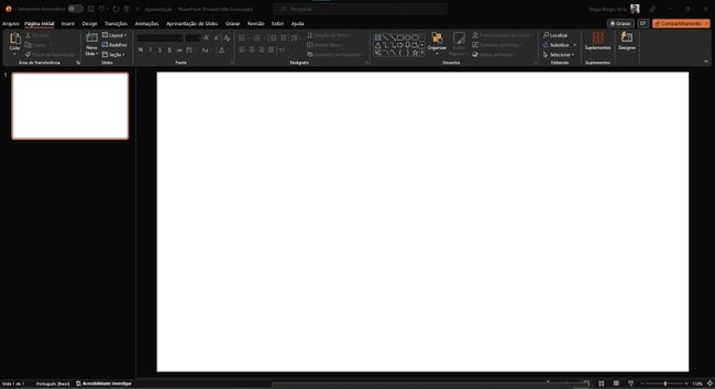 O PowerPoint agora conta com uma interface nova