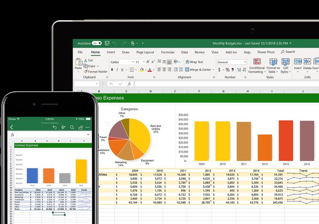 Hoje em dia o Microsoft Excel está disponível para PCs e dispositivos móveis