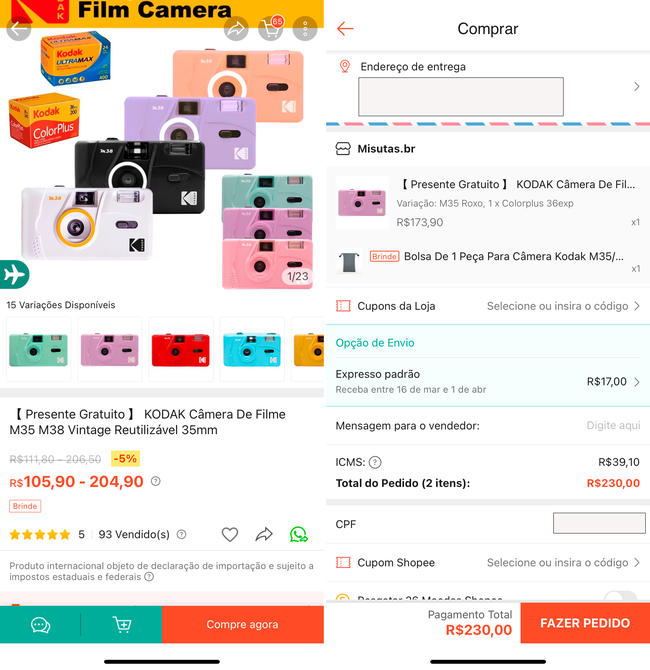O app da Shopee traz uma infinidade de produtos