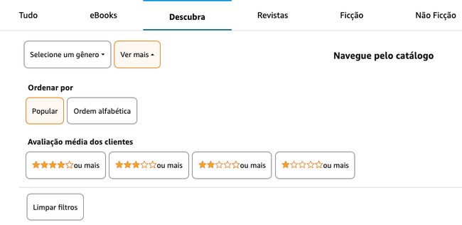 Faça buscas personalizadas no Prime Reading