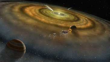 Imagem de: Caos primitivo: estudo revela reviravolta na formação do Sistema Solar