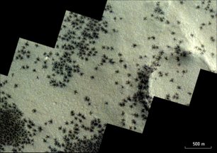 Imagem de: Centenas de 'aranhas' foram capturadas em novas fotos de Marte; veja
